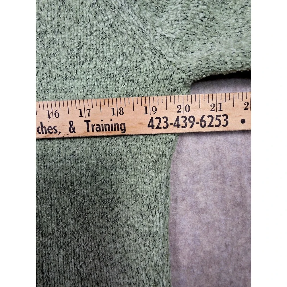 Carolyn Taylor Vintage‎ Turtleneck Sweater Womens Size XL Chunky Green Cozy